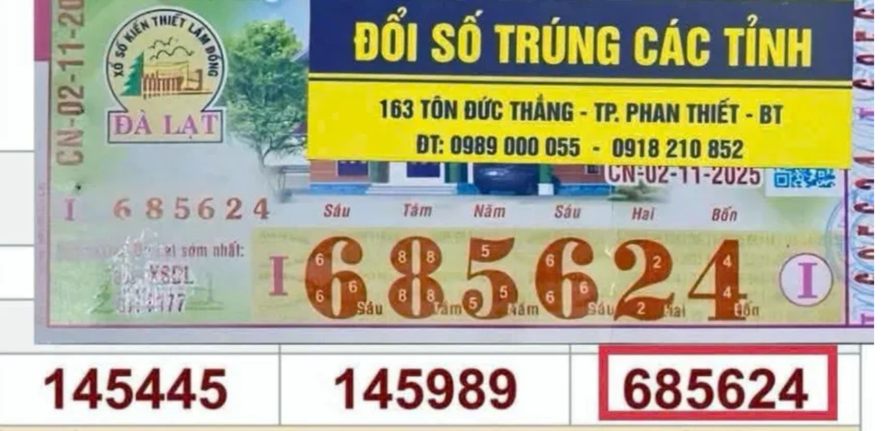 Người dân Phan Thiết lại trúng xổ số kiến thiết hàng chục tỉ đồng